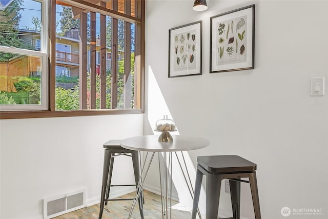 dining room with baseboards