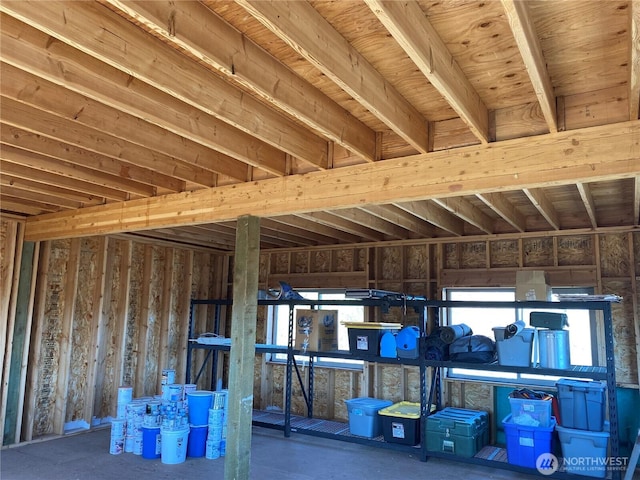 view of storage room