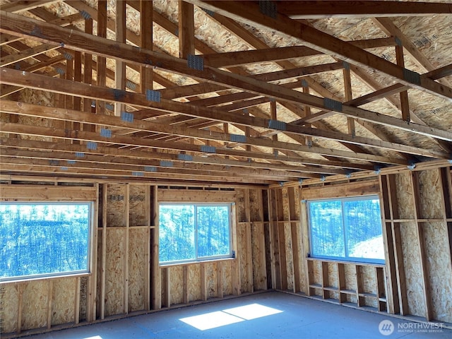 miscellaneous room featuring a wealth of natural light