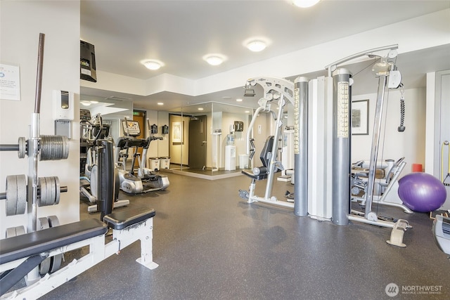 view of gym