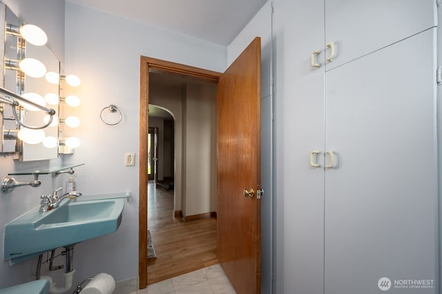 bathroom with a sink