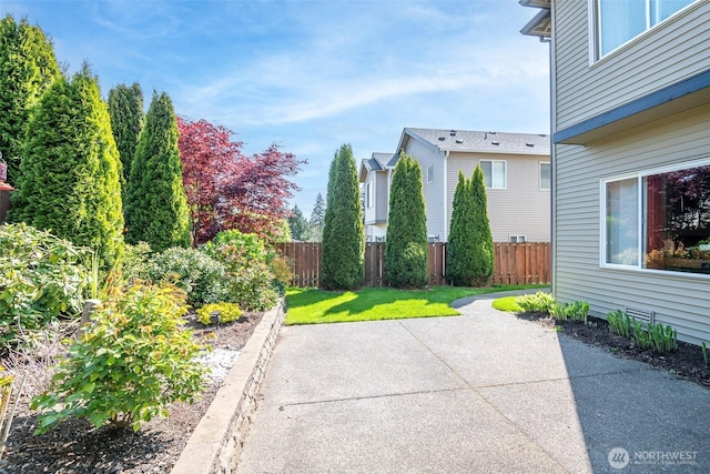 view of patio with fence