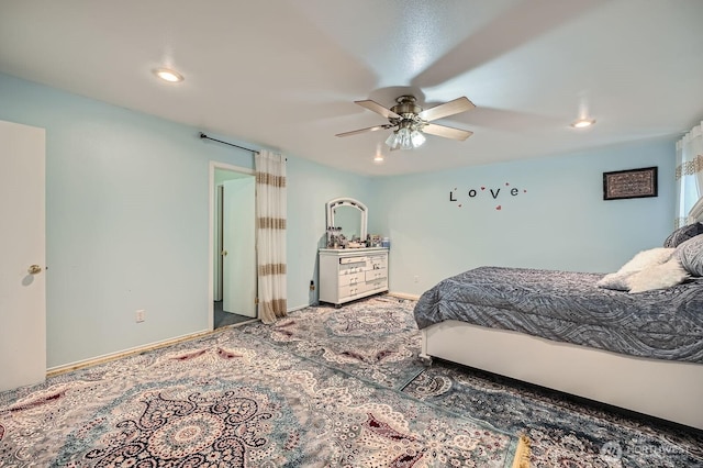29685 129th Pl SE, Auburn, WA 98092 - bedroom with a ceiling fan, recessed lighting, and baseboards