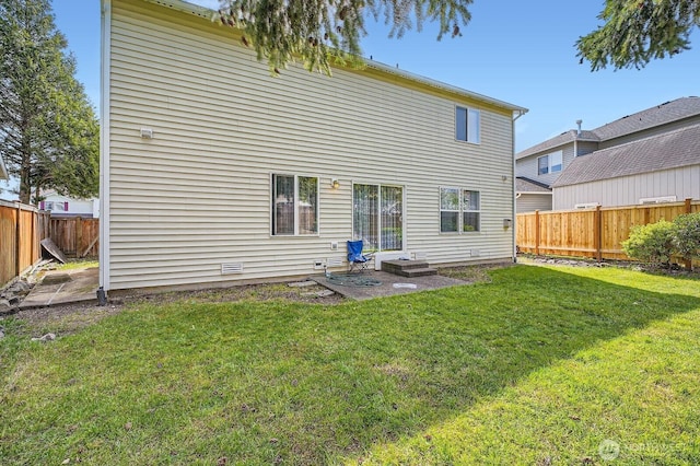 29685 129th Pl SE, Auburn, WA 98092 - back of house featuring a patio, a fenced backyard, and a lawn