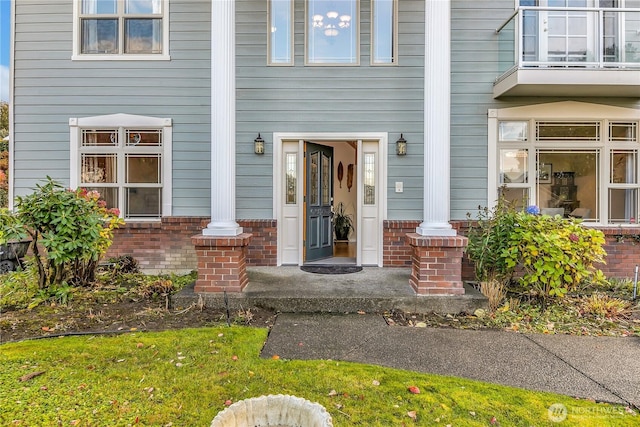 6725 Mirror Ct SE, Olympia, WA 98513 - doorway to property featuring brick siding
