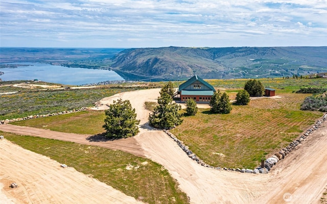 27 Scenic Dr, Brewster, WA 98812 - aerial view of property and surrounding area with a water and mountain view