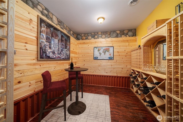 27 Scenic Dr, Brewster, WA 98812 - wine cellar with wood walls and wood finished floors