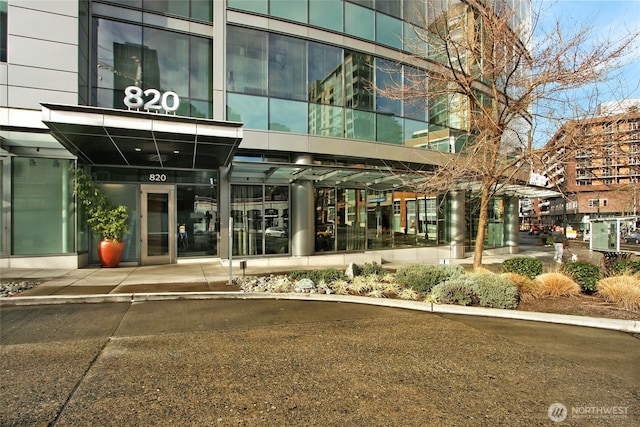 view of exterior entry