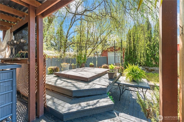 9811 NE 152nd Ave, Vancouver, WA 98682 - wooden terrace featuring fence