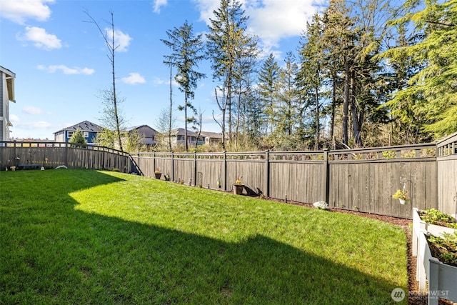 32832 SE Stevens St, Black Diamond, WA 98010 - view of yard featuring a fenced backyard