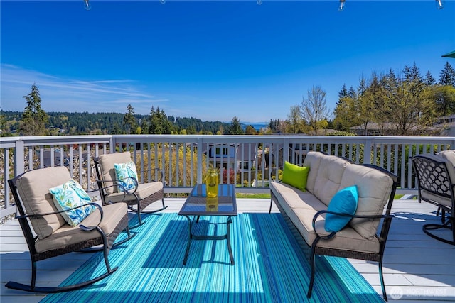 7501 Stinson Ave, Gig Harbor, WA 98335 - deck with an outdoor hangout area