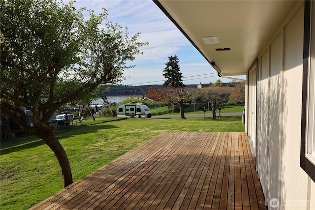 4182 Scatchet View Dr, Clinton, WA 98236 - deck featuring a lawn