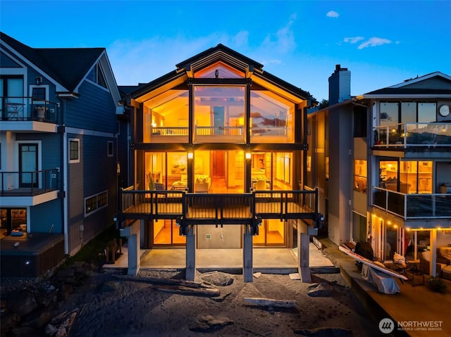 3103 Alki Ave SW, Seattle, WA 98116 - rear view of house with a balcony