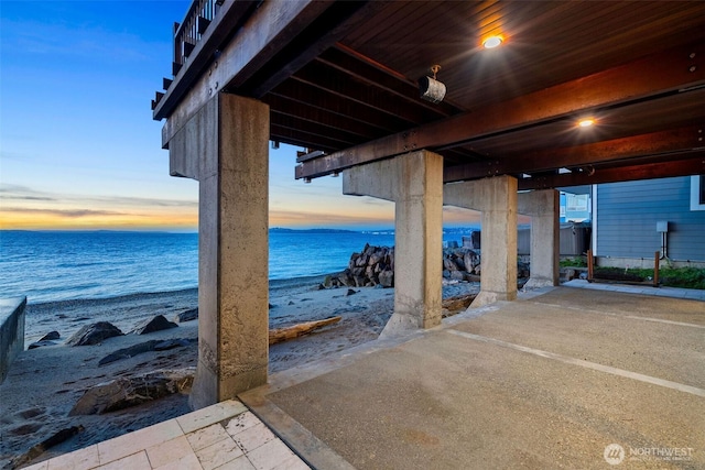 3103 Alki Ave SW, Seattle, WA 98116 - view of patio / terrace featuring view of water and beach