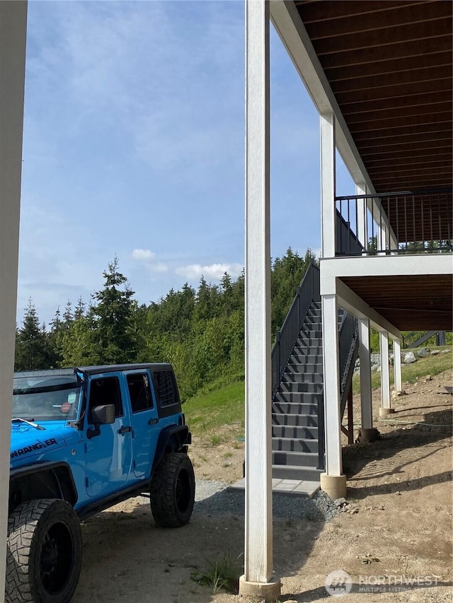 20555 Benson Ridge Ln, Mount Vernon, WA 98274 - view of parking / parking lot with stairway