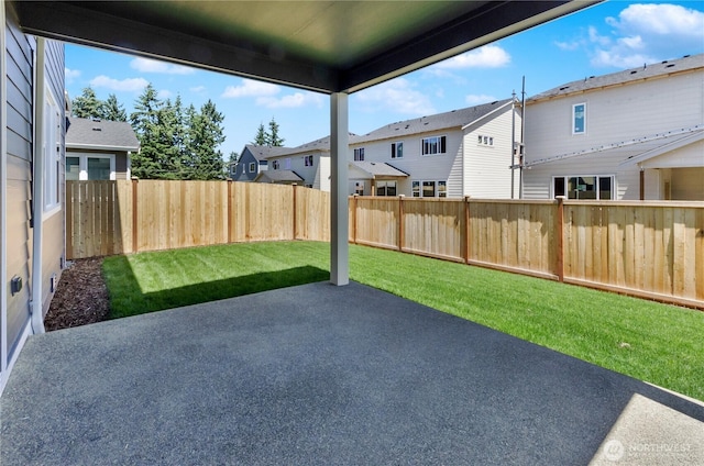 18213 35th Avenue Ct E, Tacoma, WA 98446 - fenced backyard featuring a residential view and a patio