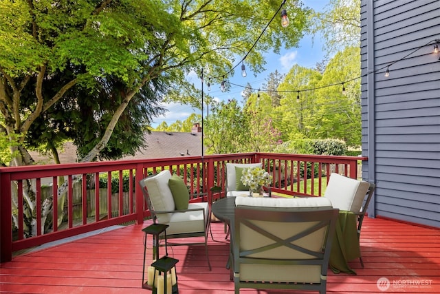 5210 35th Ave NE, Seattle, WA 98105 - deck featuring an outdoor hangout area