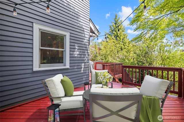 5210 35th Ave NE, Seattle, WA 98105 - deck featuring an outdoor hangout area