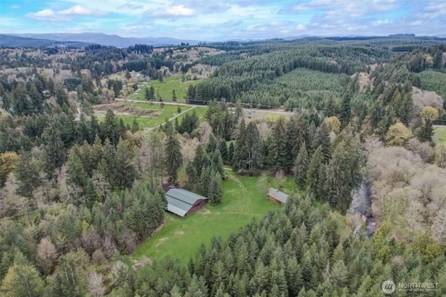 1319 Winlock Vader Rd Unit 19, Winlock, WA 98596 - aerial view of a heavily wooded area and mountains