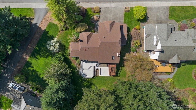 bird's eye view featuring a residential view