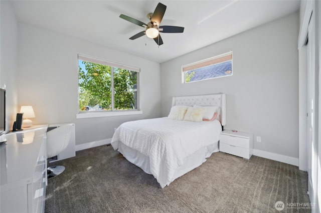 308 Chardonnay Ct, Walla Walla, WA 99362 - carpeted bedroom with a ceiling fan and baseboards