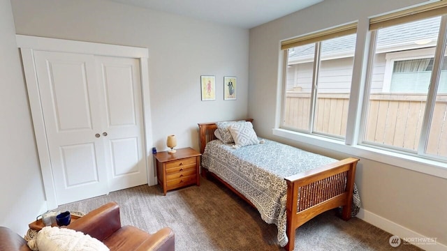 308 Chardonnay Ct, Walla Walla, WA 99362 - bedroom featuring carpet floors, a closet, and baseboards