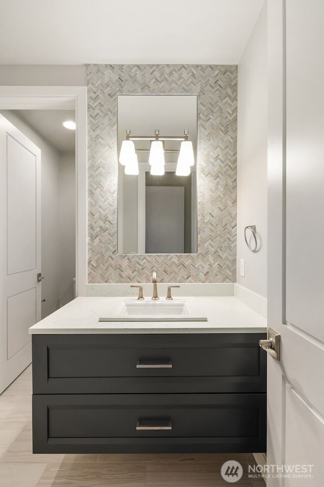 4229 95th Ave NE, Yarrow Point, WA 98004 - bathroom with tile walls and vanity