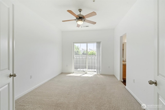 10757 NE Red Wing Way Unit 201, Hillsboro, OR 97006 - carpeted spare room with ceiling fan and baseboards