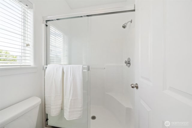 10757 NE Red Wing Way Unit 201, Hillsboro, OR 97006 - bathroom featuring a shower stall and toilet