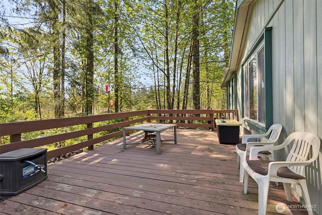 view of wooden terrace