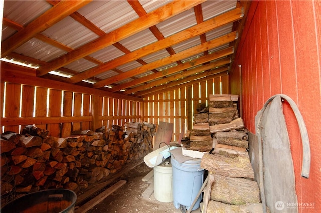 view of horse barn