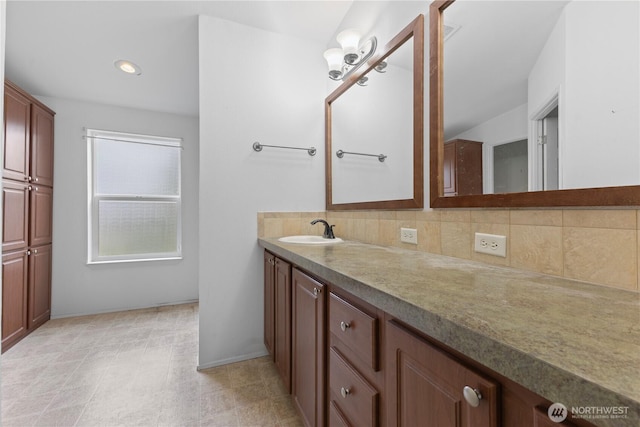 23914 66th St E Unit 33, Buckley, WA 98391 - bathroom featuring backsplash and vanity