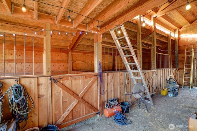 view of horse barn