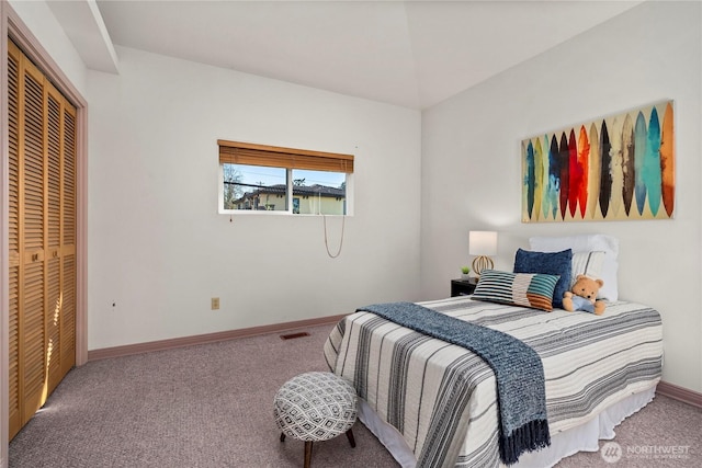 5201 Hyada Blvd NE, Tacoma, WA 98422 - carpeted bedroom featuring baseboards, visible vents, and a closet