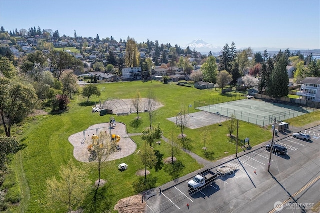 5201 Hyada Blvd NE, Tacoma, WA 98422 - drone / aerial view featuring a residential view
