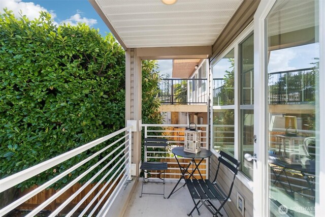 view of balcony