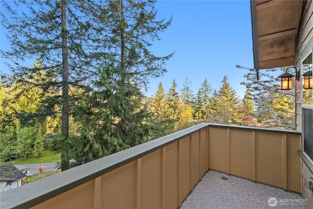 view of balcony