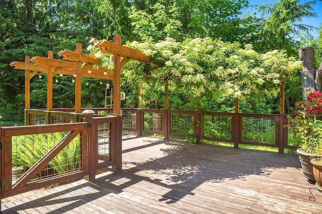 26032 5th Ave NE, Arlington, WA 98223 - wooden terrace with a pergola