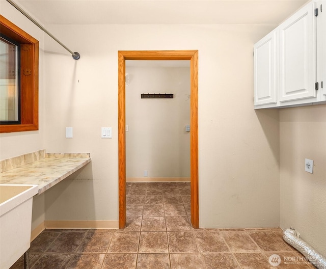 26032 5th Ave NE, Arlington, WA 98223 - washroom with cabinet space, hookup for an electric dryer, and an office area