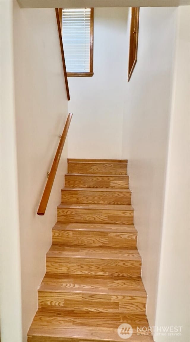 500 N Duckabush Dr W, Hoodsport, WA 98548 - staircase with wood finished floors