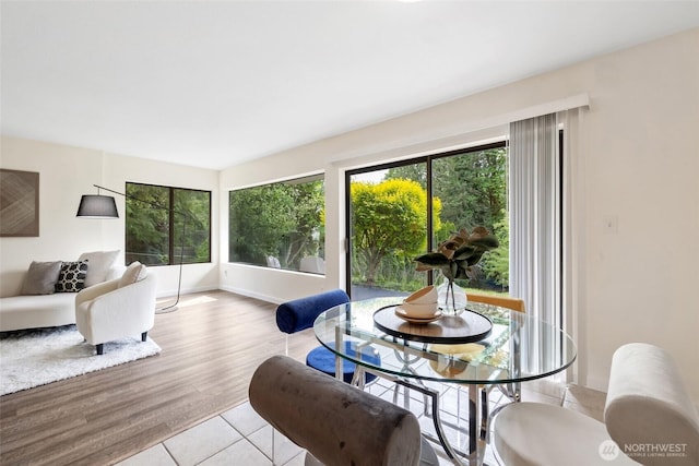 living room featuring wood finished floors