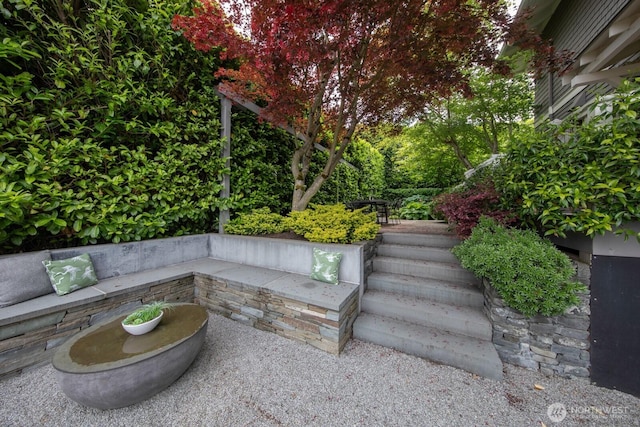4015 S Andover St, Seattle, WA 98118 - view of patio / terrace featuring stairway