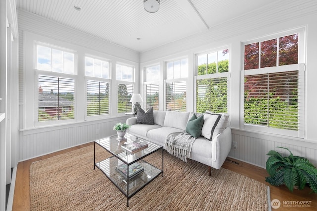 4015 S Andover St, Seattle, WA 98118 - sunroom / solarium featuring plenty of natural light and wood finished floors