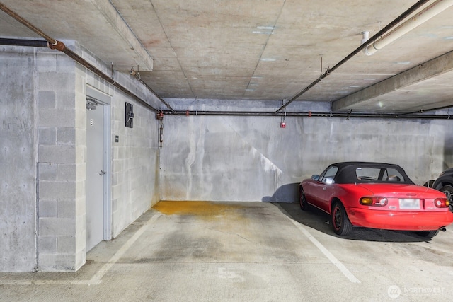 view of parking deck