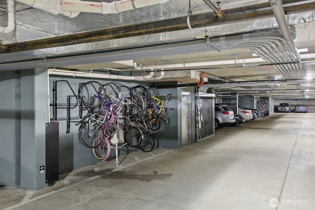 view of parking deck