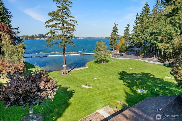 property view of water