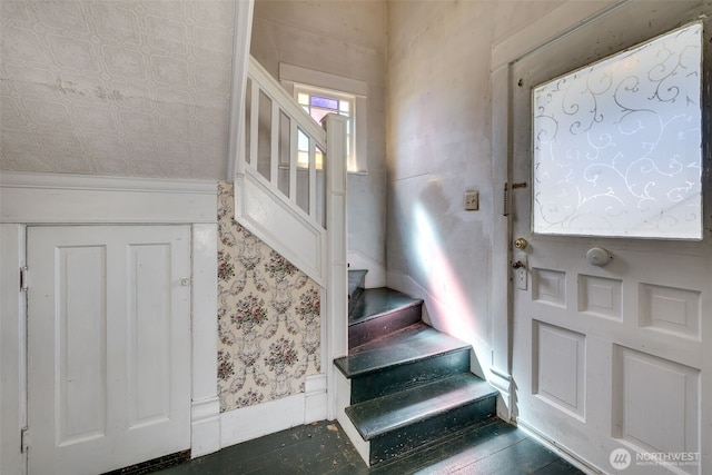 2231 Highland Ave, Everett, WA 98201 - staircase with wood finished floors
