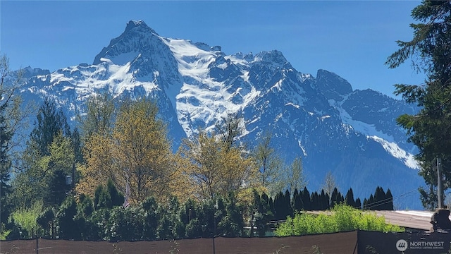 view of mountain feature