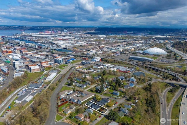 bird's eye view featuring a view of city