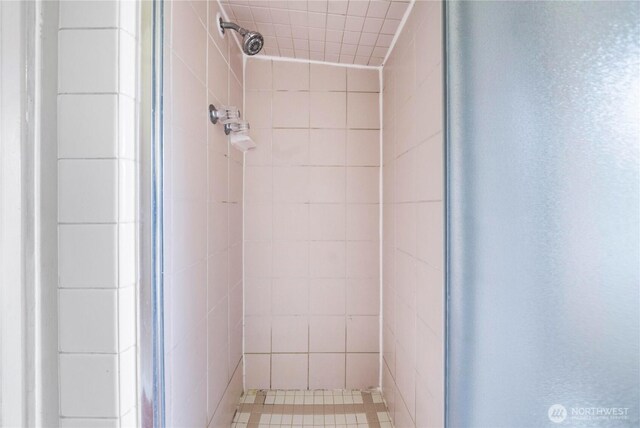 full bathroom with a stall shower